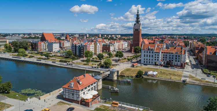 Wyspa Spichrzów w Elblągu 