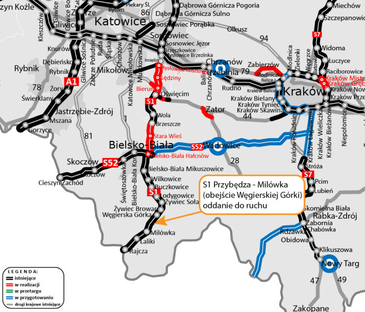 S1 Przybędza – Milówka