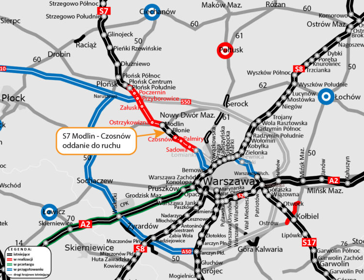 S7 Czosnów – Modlin
