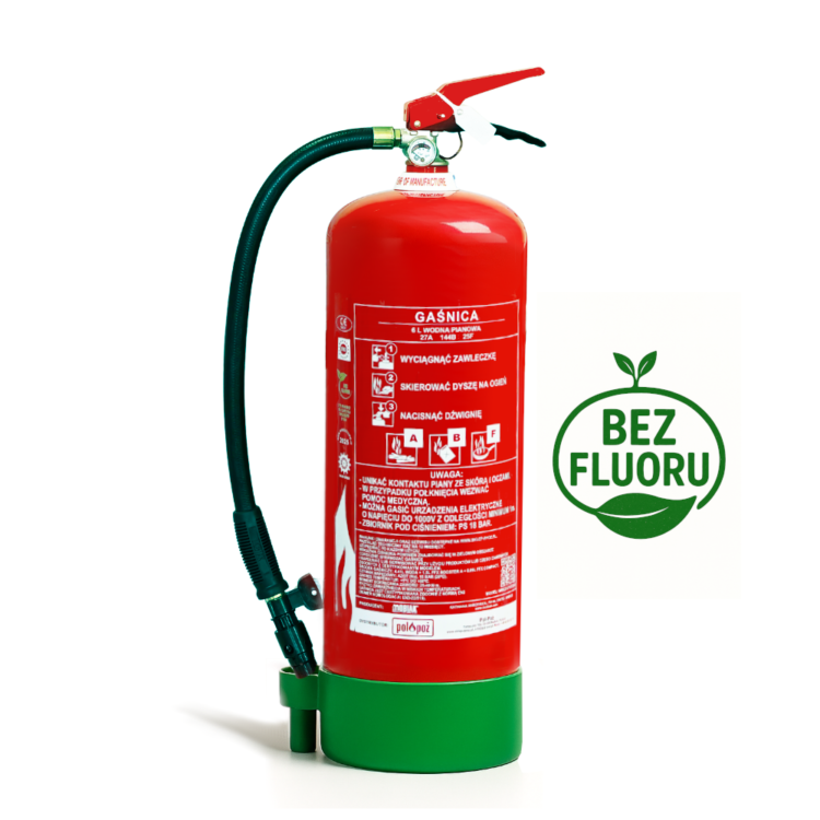 gaśnica pianowa 6l do magazynu