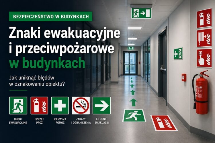 Znaki ewakuacyjne i przeciwpożarowe